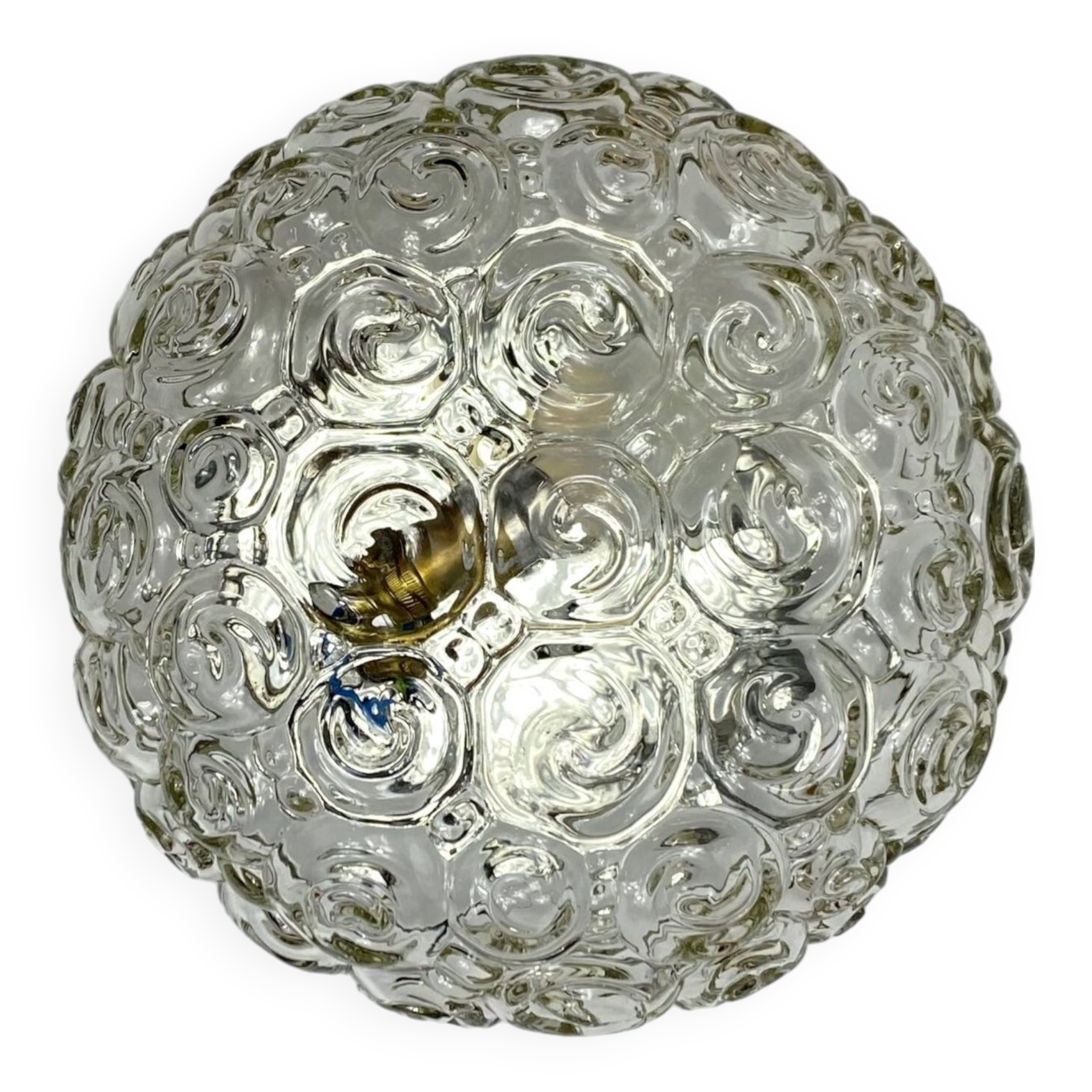 Applique murale ou plafonnier escargot Héléna Tynell luminaire vintage