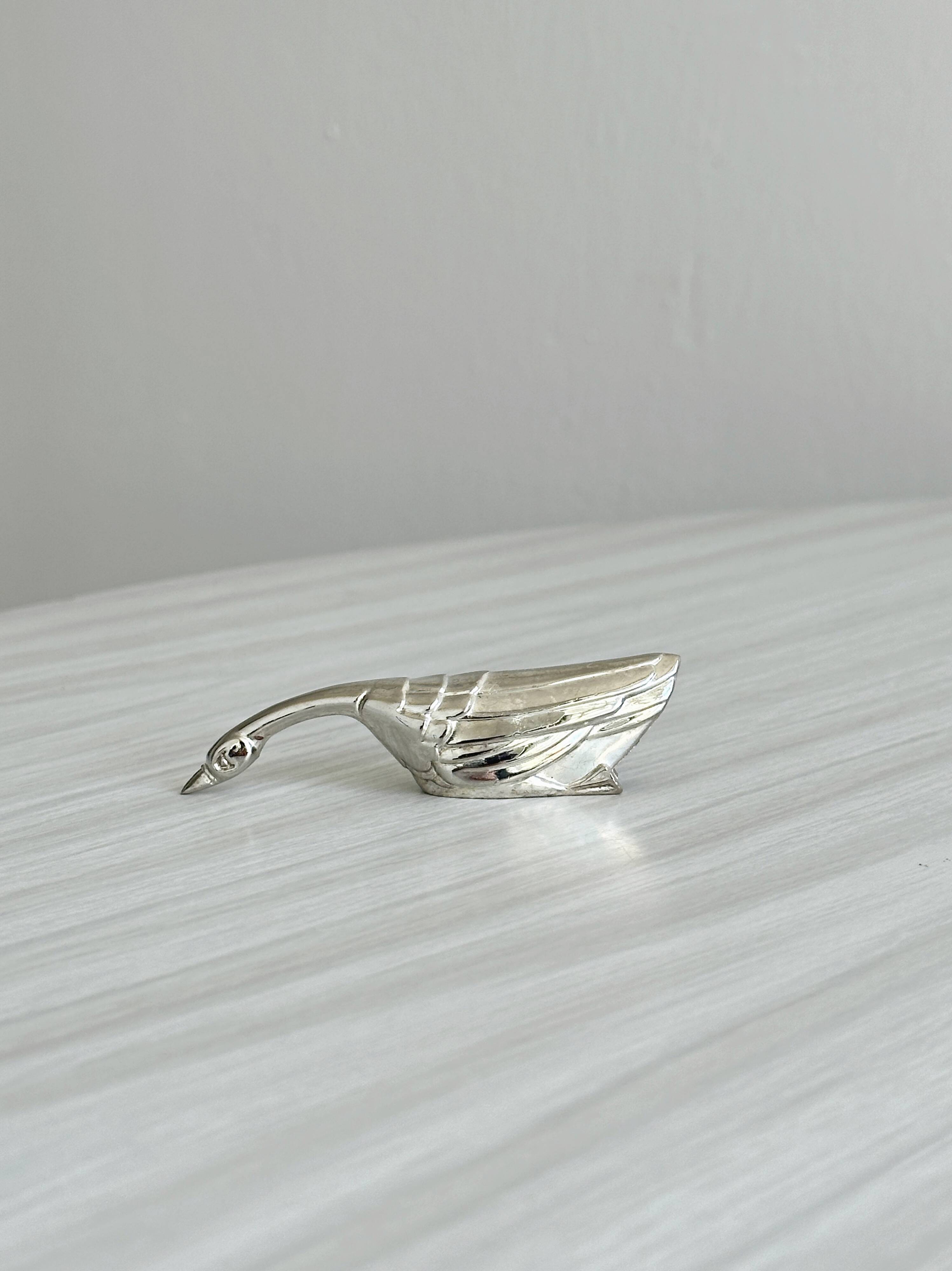 knife holder goose set of 6 metal