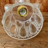 Vintage bubble glass globe pendant light