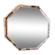 Vintage hexagonal beveled mirror