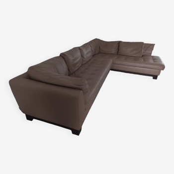 5/7 seater corner sofa in full grain leather