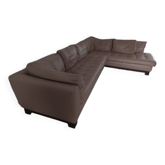 5/7 seater corner sofa in full grain leather