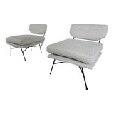 Mid-Century Modern Pair of 'Elettra' Armchairs by Stdio BBPR for Arflex, 1950s