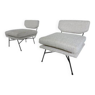 Mid-Century Modern Pair of 'Elettra' Armchairs by Stdio BBPR for Arflex, 1950s
