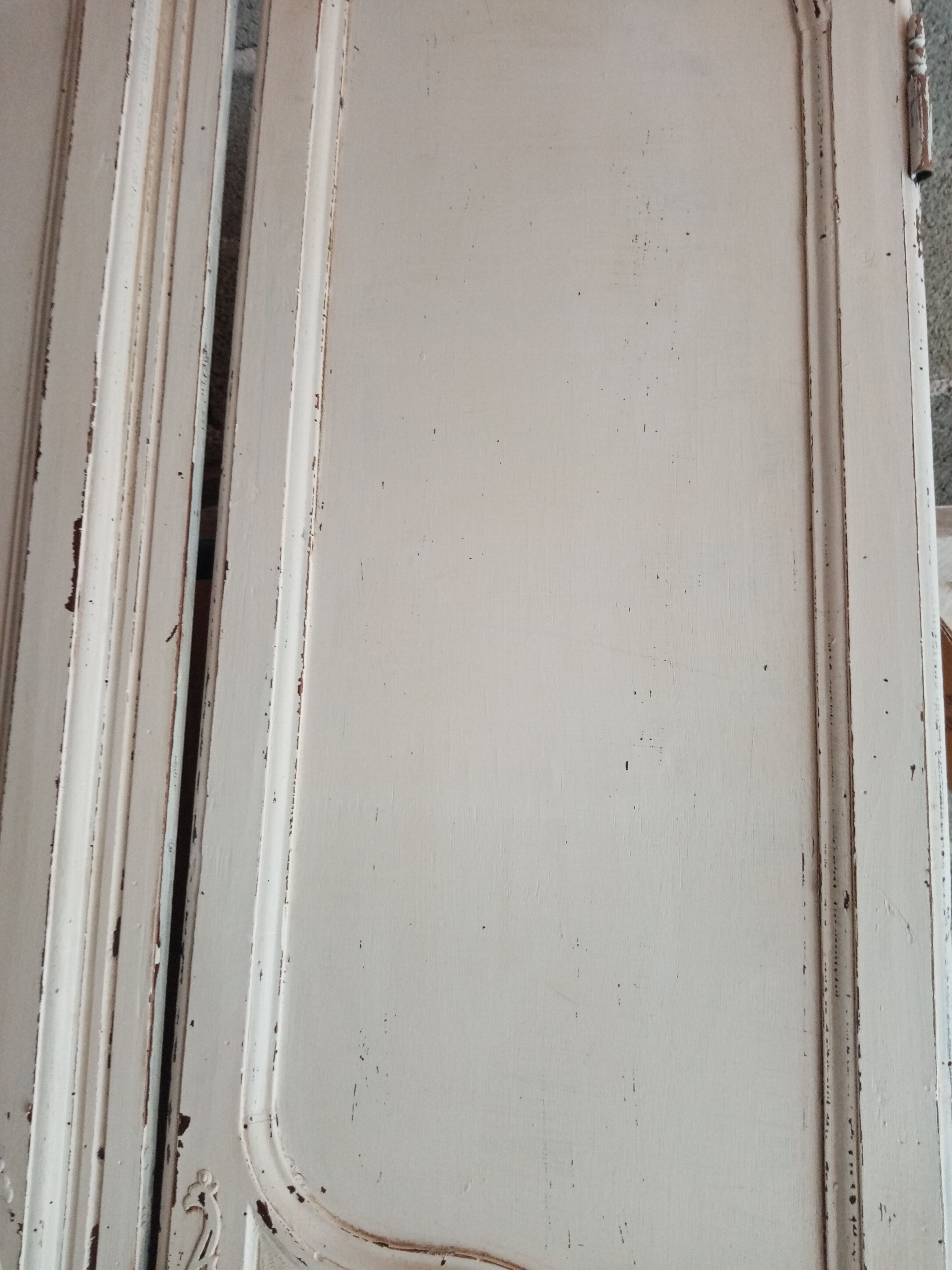 Pair old weathered doors height 154 cm