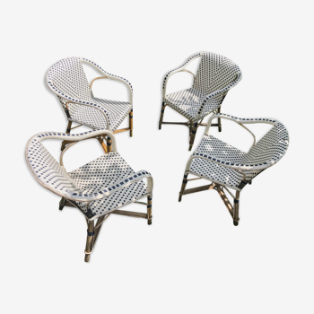 Set of 4 armchairs Drucker terrace Parisian Bistro