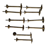 5 pairs of curtain tieback holders bronze