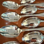 Christofle pearls, dessert cutlery 12 forks 12 spoons 17cm