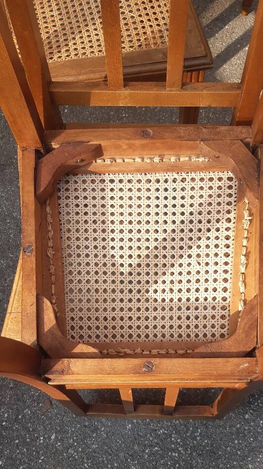 Lot de 6 chaises Art déco