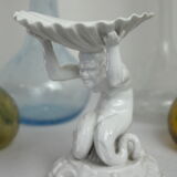 Empty Pocket Shell & Character Porcelain White De Capodimonte Italy XX th