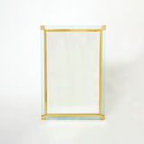 Italian mirror brass glass of Murano 1970s 87x127cm