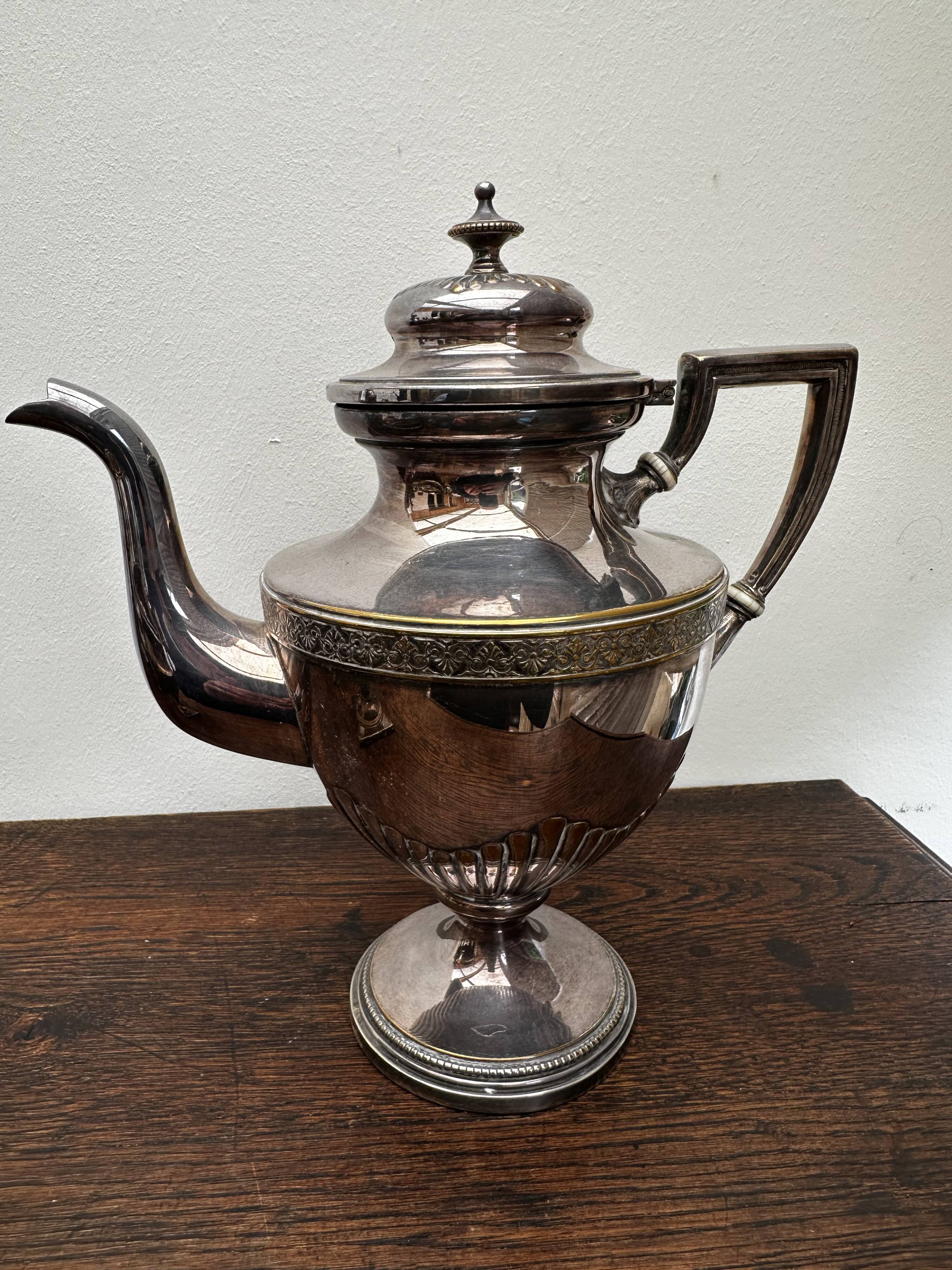Silver-plated tea and coffee service from the Art Nouveau period