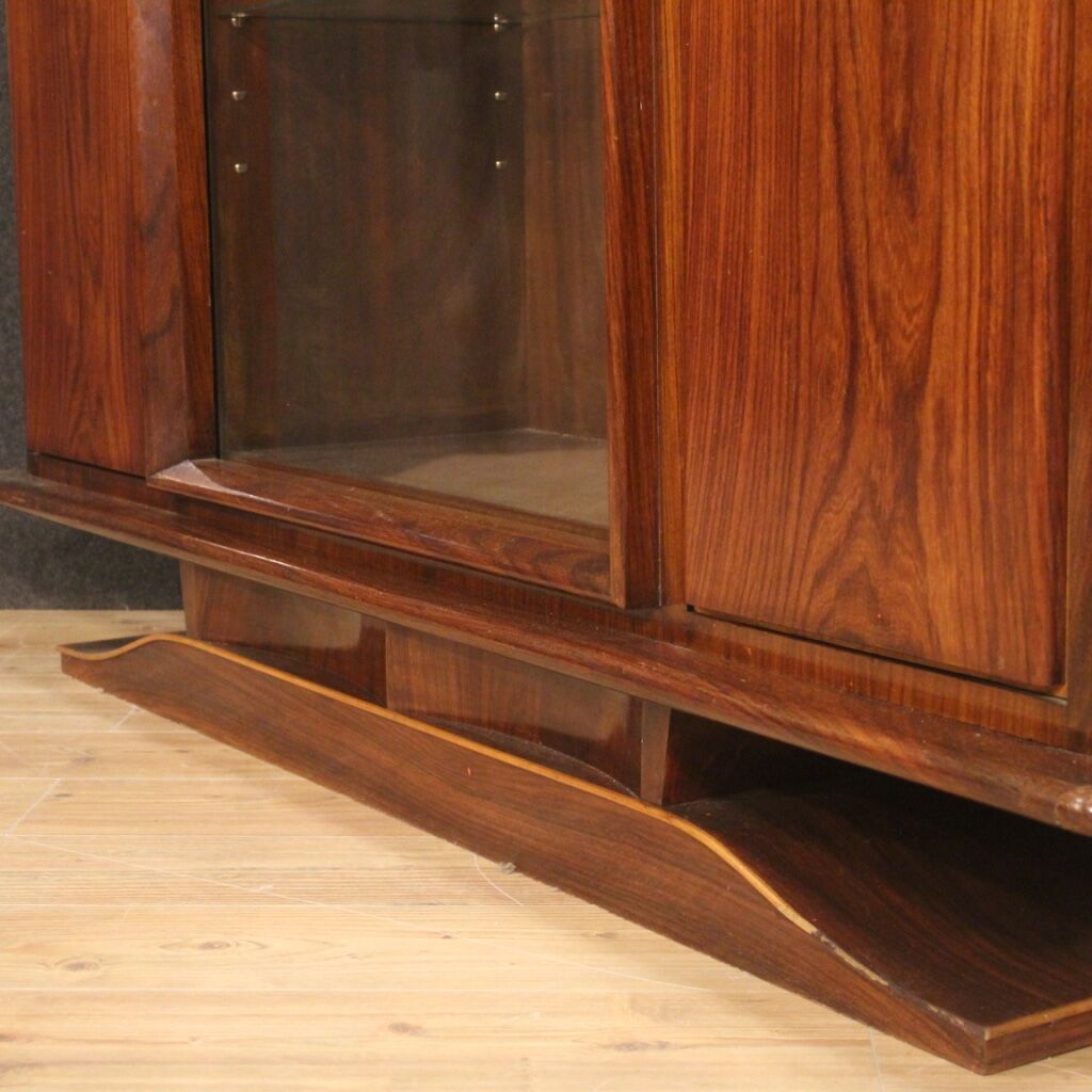 Italian showcase in wood from 20th century