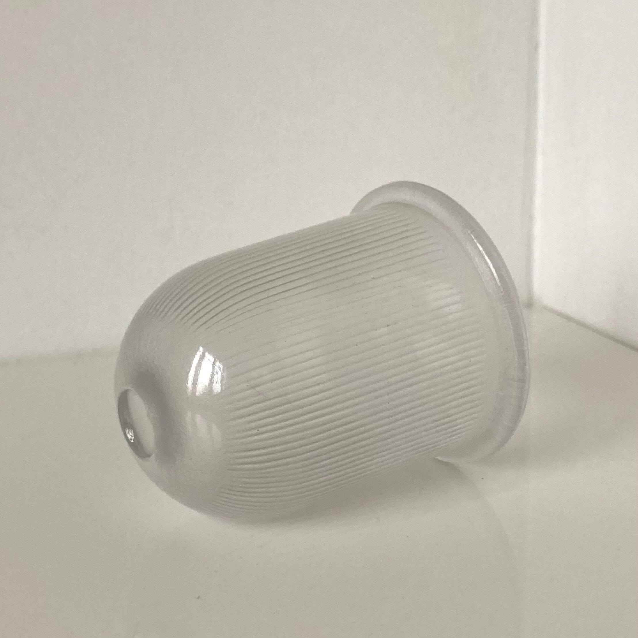 Small art deco vase in pressed and molded glass