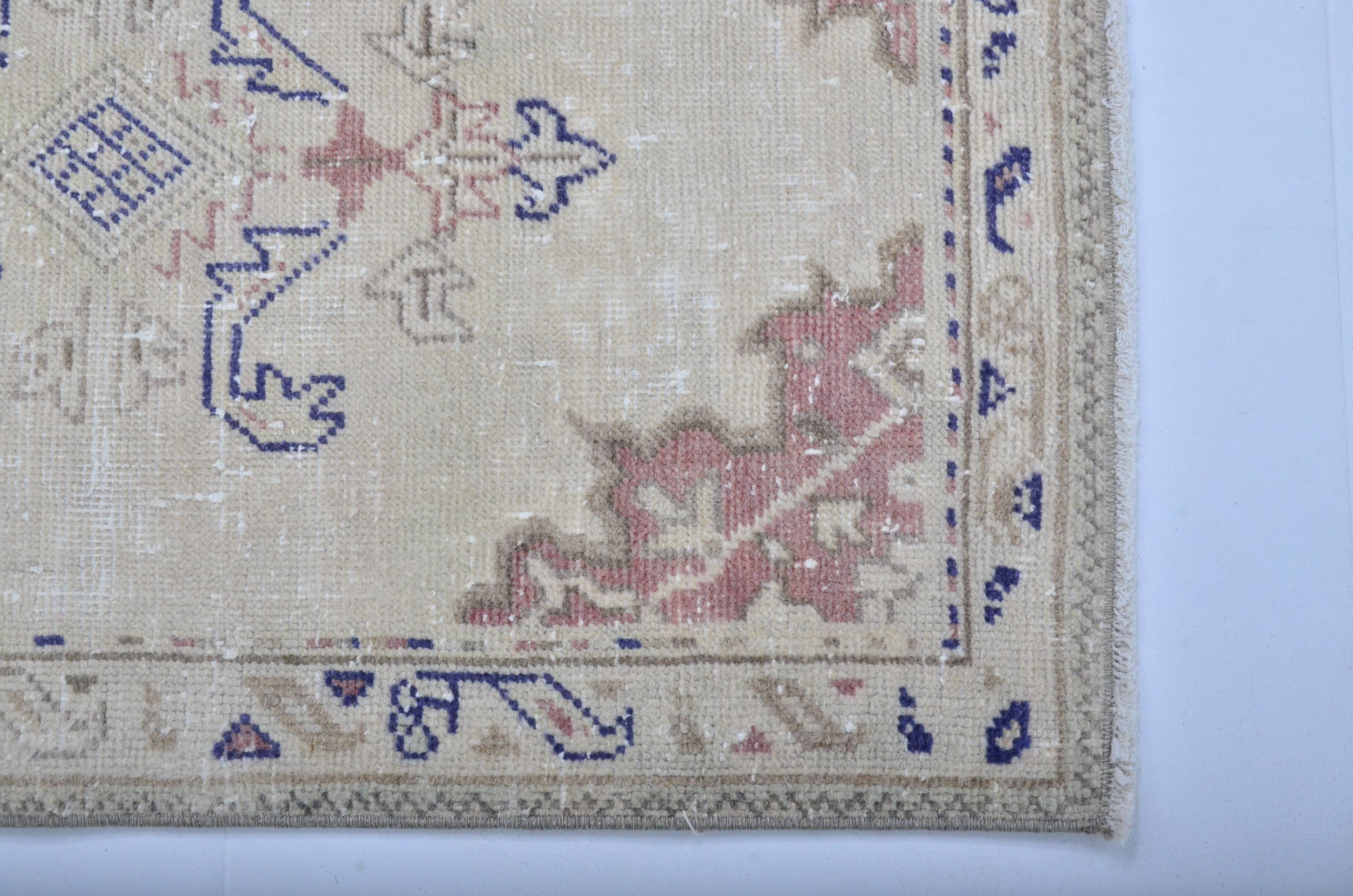 Decorative Oushak Vintage Wool Rug sku 3319