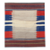 Wool Kilim Rug Earthy Beige, Vibrant Blue & Red 128 x 116 cm