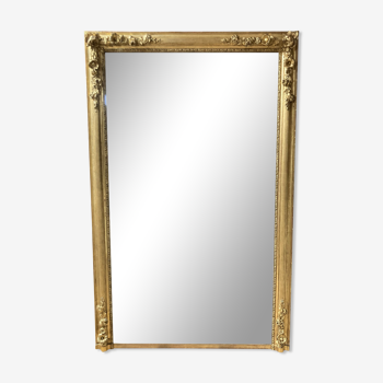 Miroir en bois doré Napoléon III 186x119cm