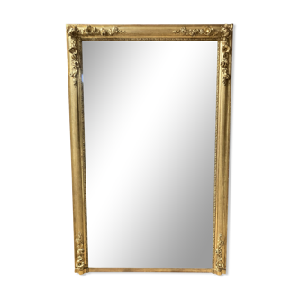 Gilded wooden mirror Napoleon III 186x119cm