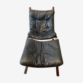 Chair with footrest Siesta by Ingmar Relling for Westnofa