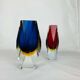 Pair of Sommerso Murano vases by Alessandro Mandruzzato