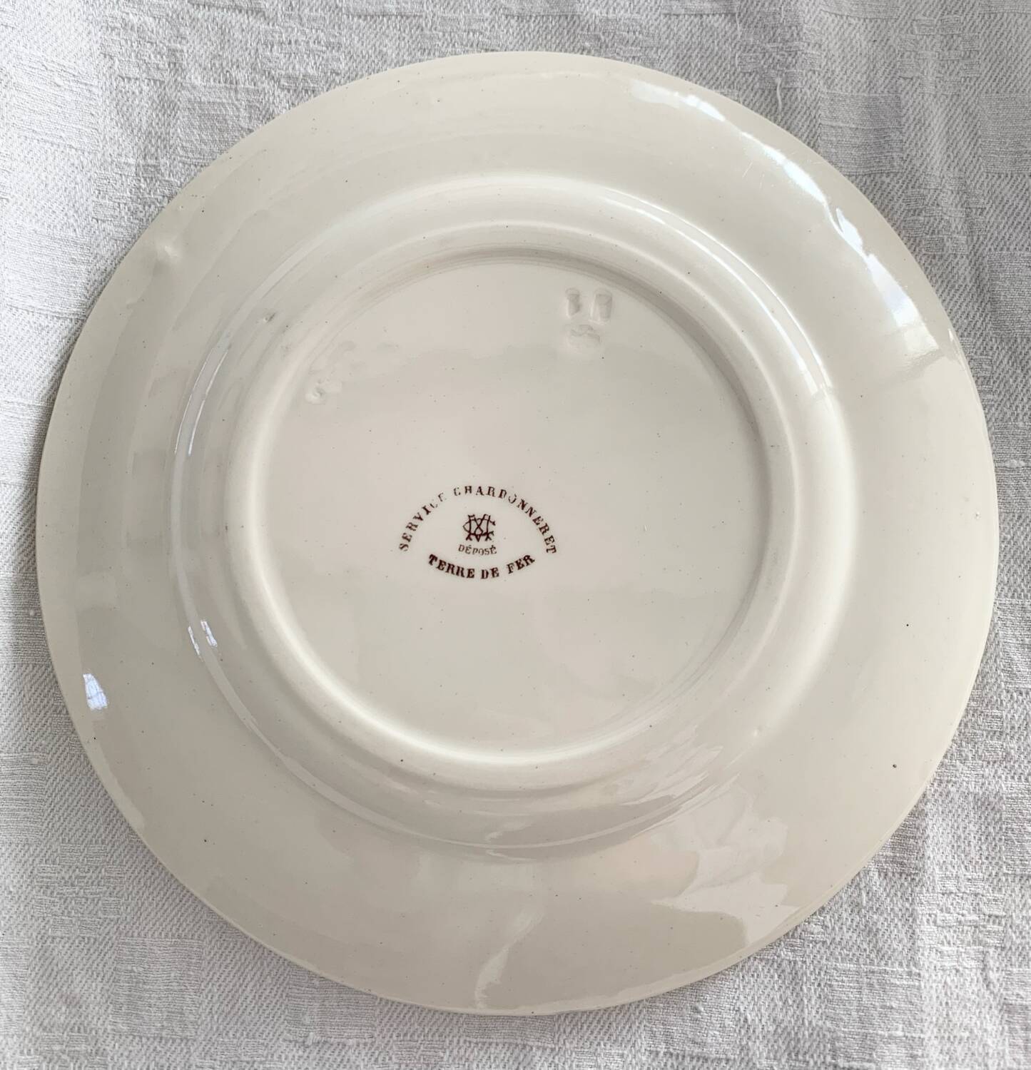 Dessert plates creil et montereau service chardonneret