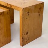 1970s burl nest tables