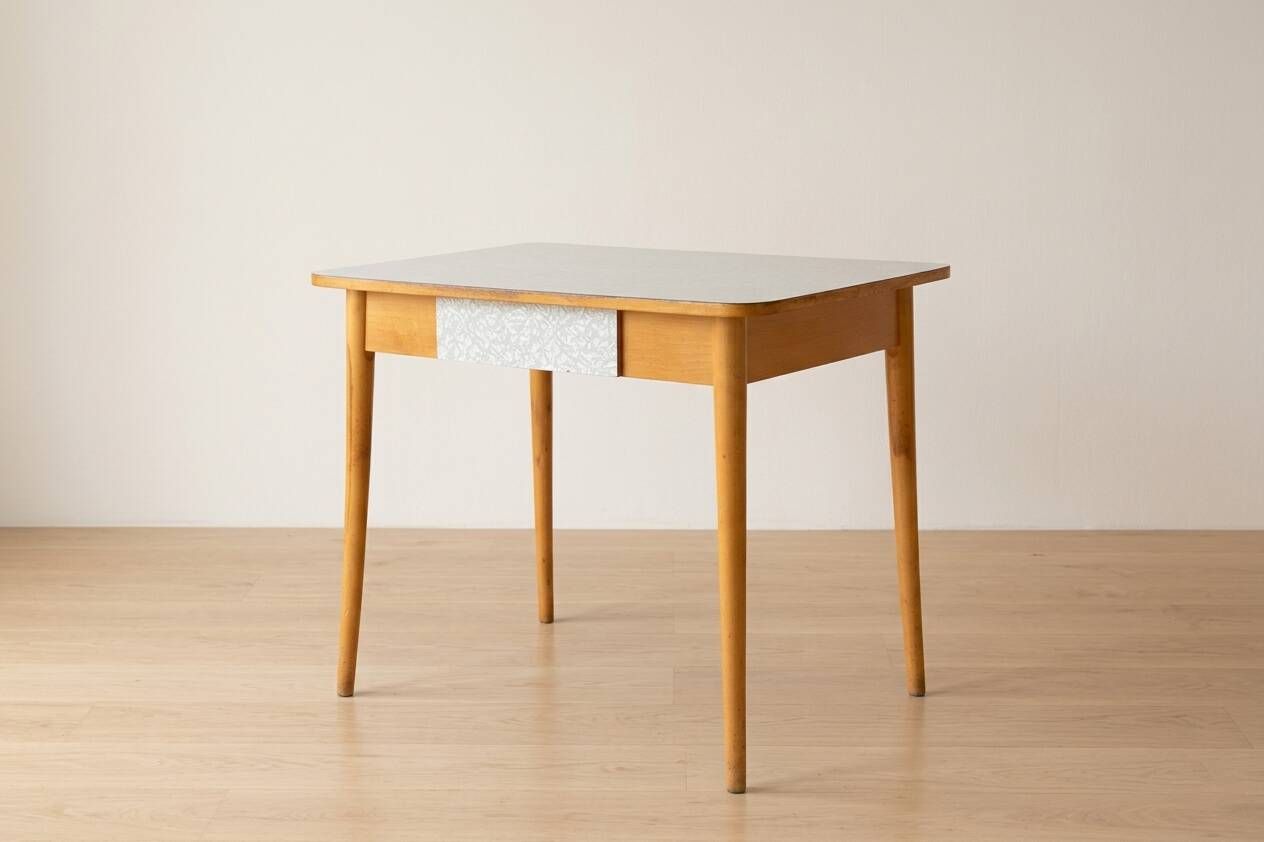 Coffee table, mid-century, formica and wood, 1960s, Czechoslovakia
