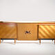Modernist enfilade cherrywood around 1950