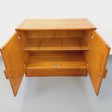 Charlotte Perriand style Les Arcs vintage pine storage unit from the 60s and 70s