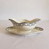 Iron earth saucière "Garlands Louis XVI" Salins