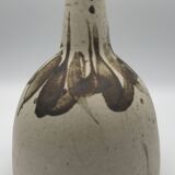 BOTTLE Vintage bottle in partially glazed pyrite stoneware