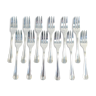 12 forks a cake christofle art deco model boreal by luc lanel