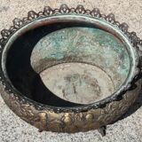Old copper planter Hindu décor