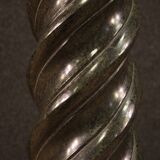 Italian twisted marble column from the 20th century