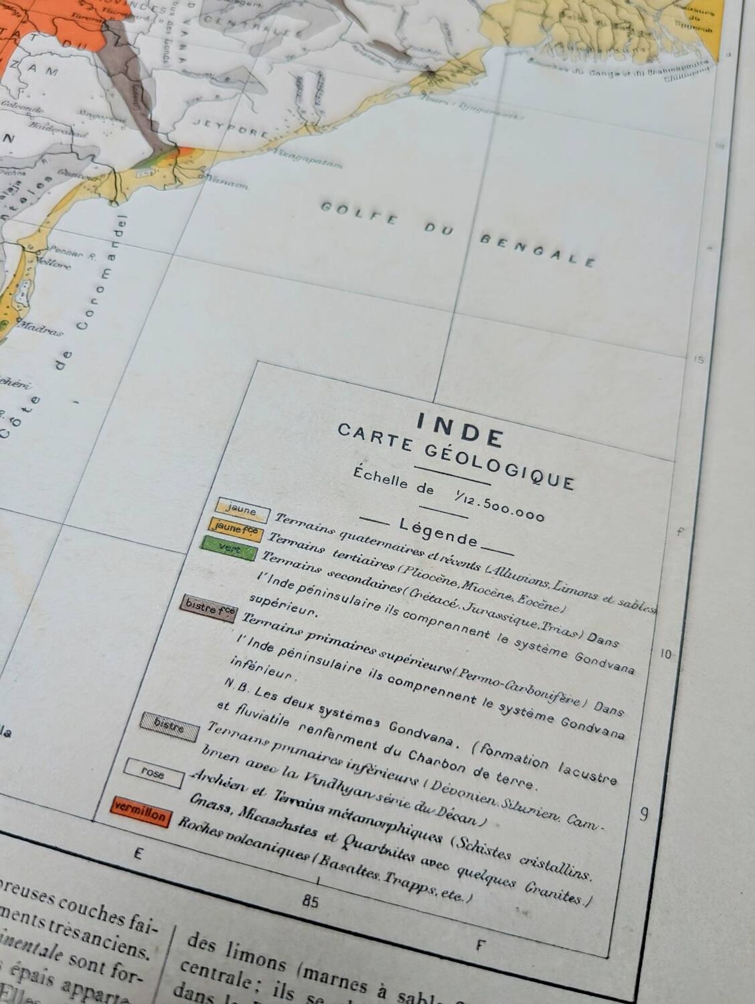 Printed in 1909, Geology of India.