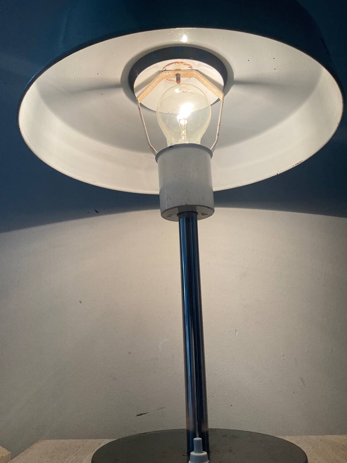 Vintage lamp from the 50s in sheet metal