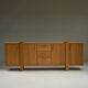 Large brustalist oak sideboard, Belgium.