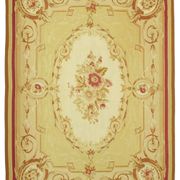 Handmade European Vintage Aubusson Kilim 261 cm x 365 cm
