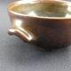Pair of vintage glazed stoneware bowls signed MJB