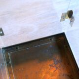Umbrella stand in brass and clear lucite / plexiglass, 1960s