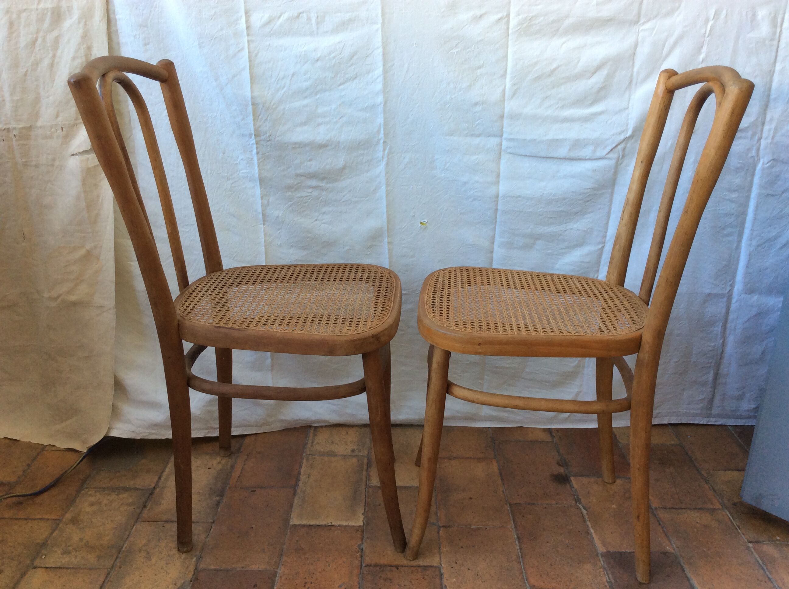 Pair of vintage bistro chairs