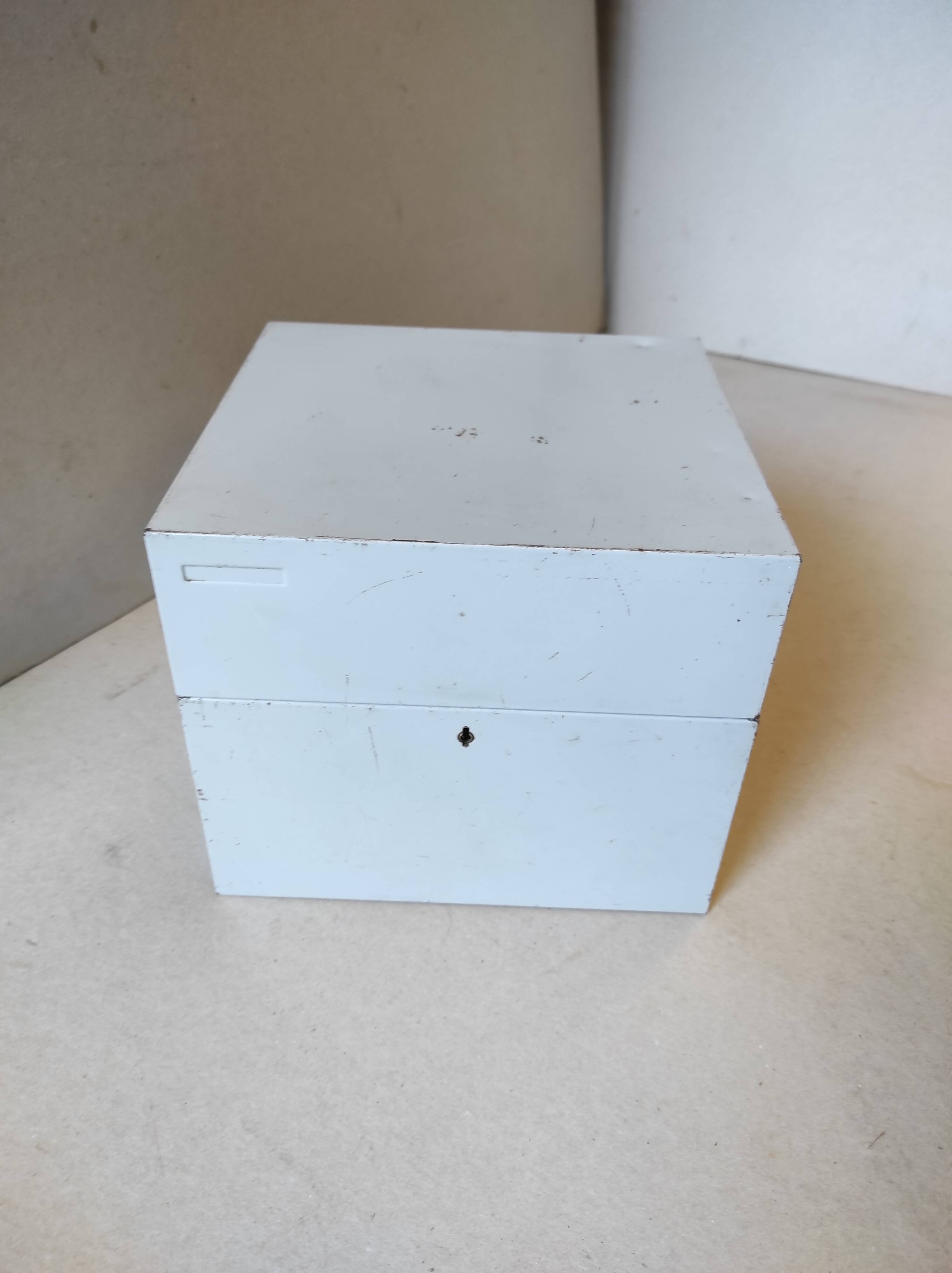 Old vintage metal plug box