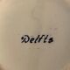 4 old blue and white delfts earthenware spice jars