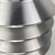 Space age aluminum mushroom dome lamp by Hans Agne Jakobsson for Markaryd, Sweden 1960s