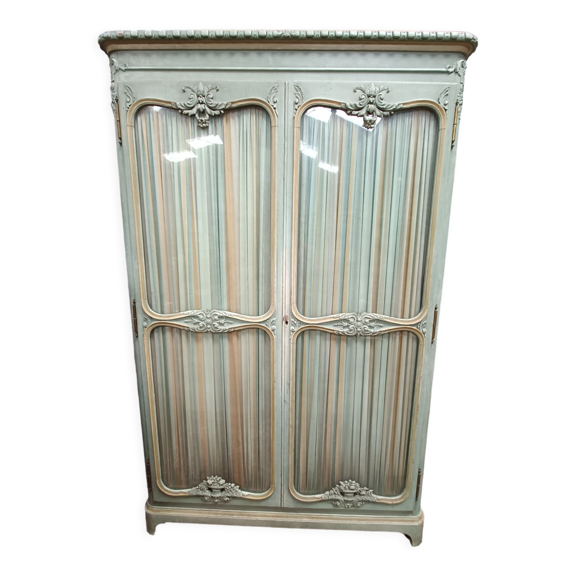 Classic wardrobe, 2 glass doors and interior mirrors