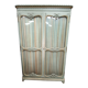 Armoire classique, 2 portes vitrées et miroirs intérieurs