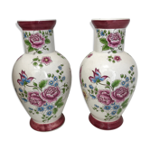 Paire de grands vases vieux Strasbourg