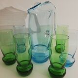 Service 1 pichet 6 verres design vintage