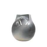 Mid-century Modern spherical gres vase, Franco Bucci Italy ca. 1970