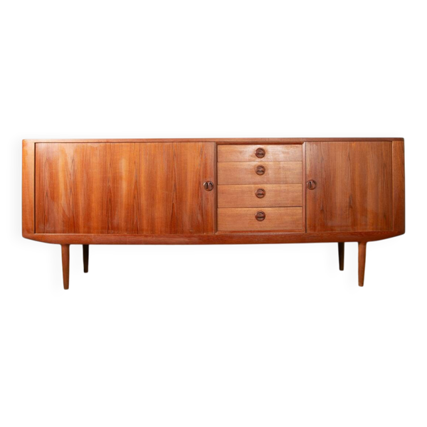 Enfilade Danoise en teck modèle, Harry Østergaard, Randers Mobelfabrik 1960